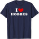 I Love Hobbes T-Shirt - T-Shirt | Navy