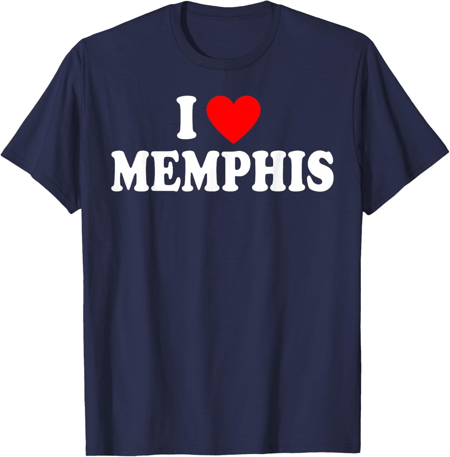 I Heart Memphis, I Love Memphis City Tennessee Classic T-Shirt - T-Shirt | Navy