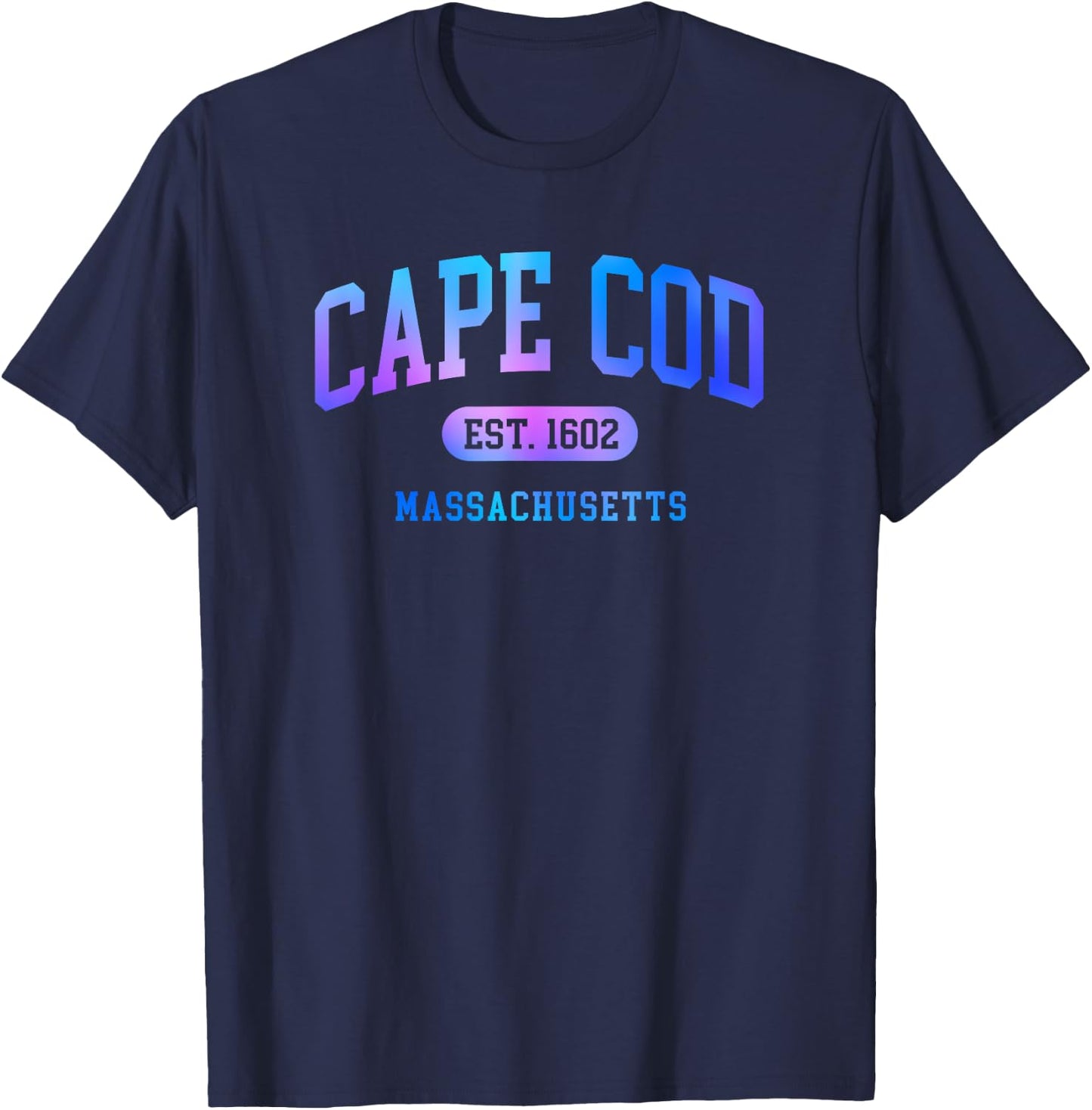 Cape Cod Massachusetts Preppy Throwback Boys Girls Souvenir T-Shirt - T-Shirt | Navy