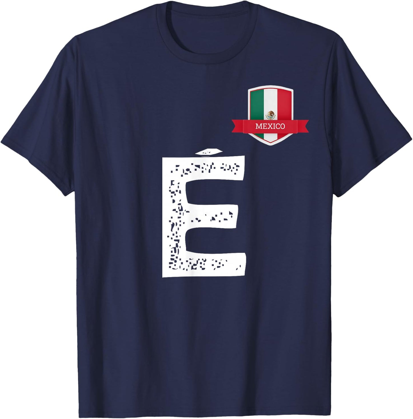 Mexico Man Flag E Mexican Mexico T-Shirt - T-Shirt | Navy