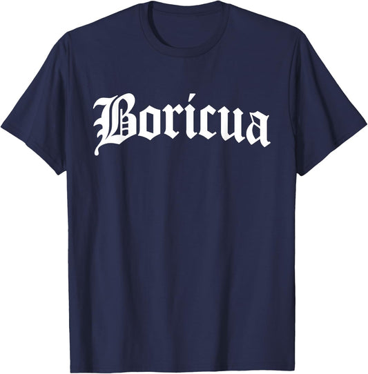 Boricua Puerto Rican Rico Pride Men Women T-Shirt - T-Shirt | Navy