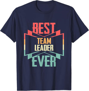 Vintage Best Team Leader Ever T-Shirt - T-Shirt | Navy