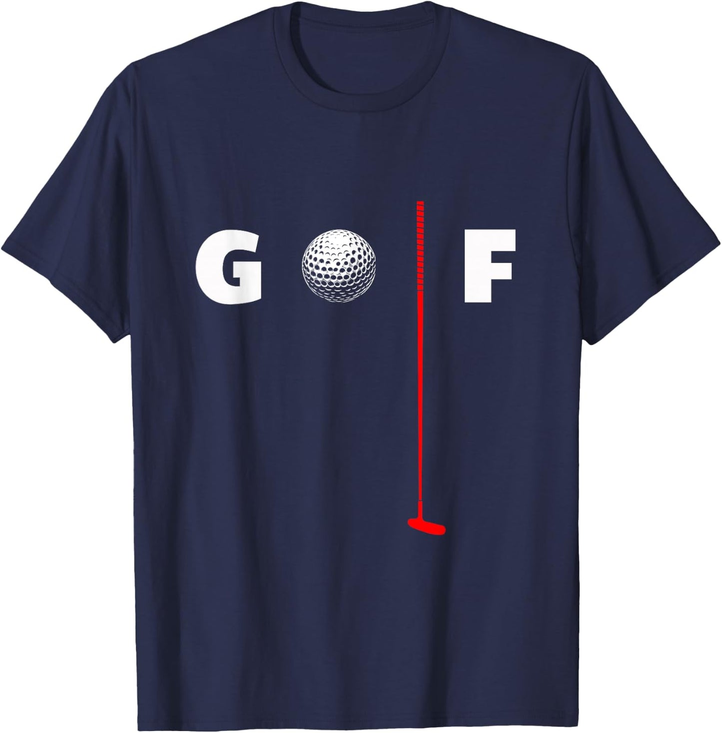 BASBO -Adults Golf , Black, Small, Short Sleeve, Classic Fit, Polyester 100% T-Shirt - T-Shirt | Navy