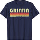 GRIFFIN Surname Funny Retro Vintage 80s 90s Birthday Reunion T-Shirt - T-Shirt | Navy