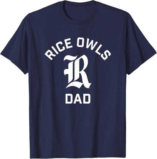 Rice University Owls Arched Dad T-Shirt - T-Shirt | Navy