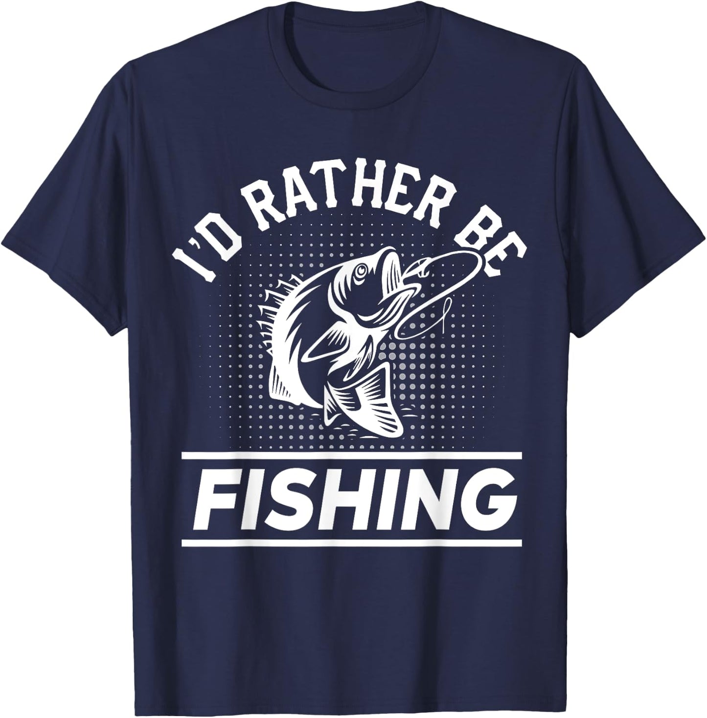 I'd Rather Be Fishing T-Shirt - T-Shirt | Navy