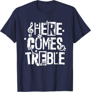 Here Comes Treble T-Shirt - T-Shirt | Navy