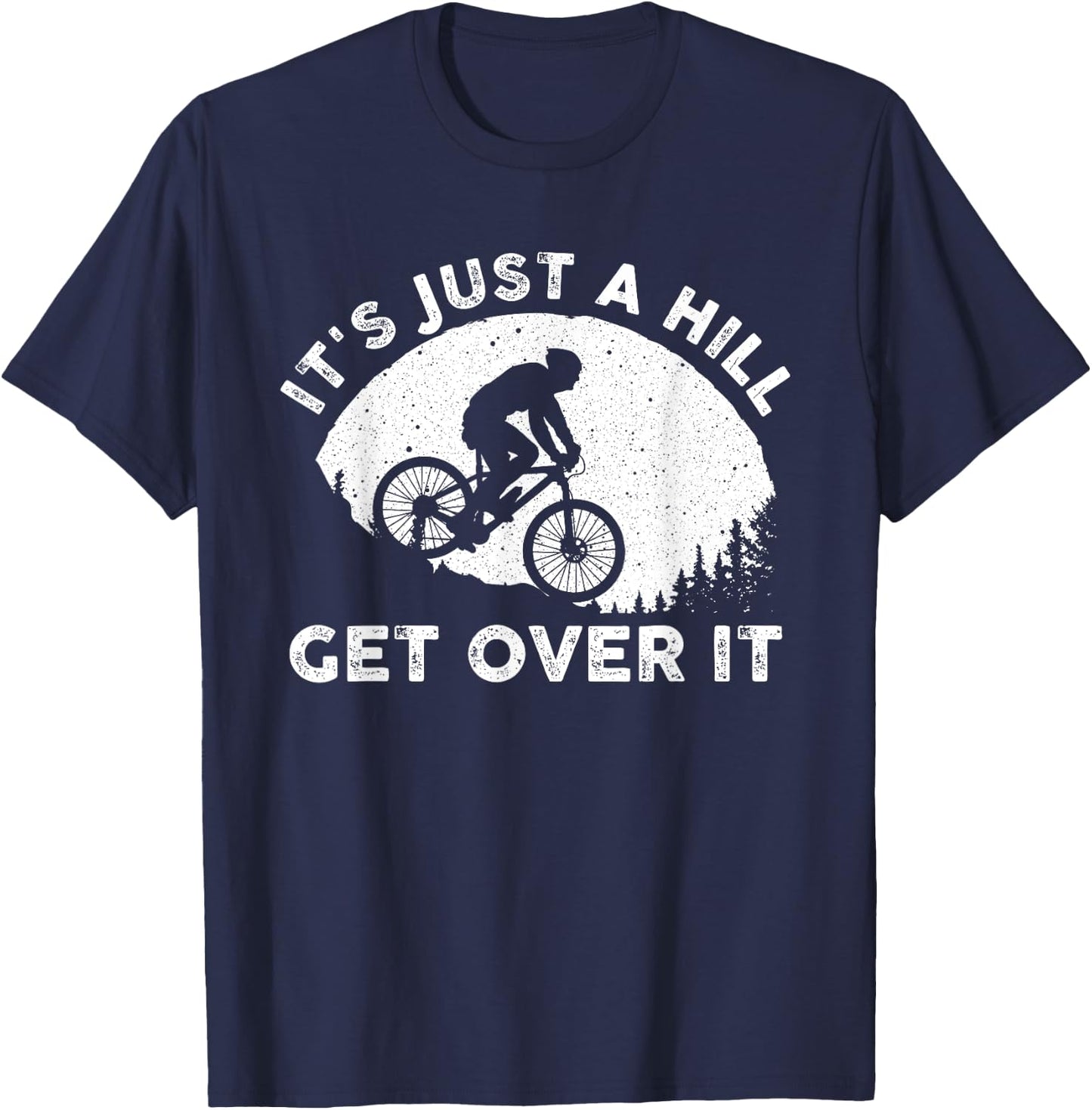 Funny Mountain Biking Design Women Trail MTB Lover T-Shirt - T-Shirt | Navy