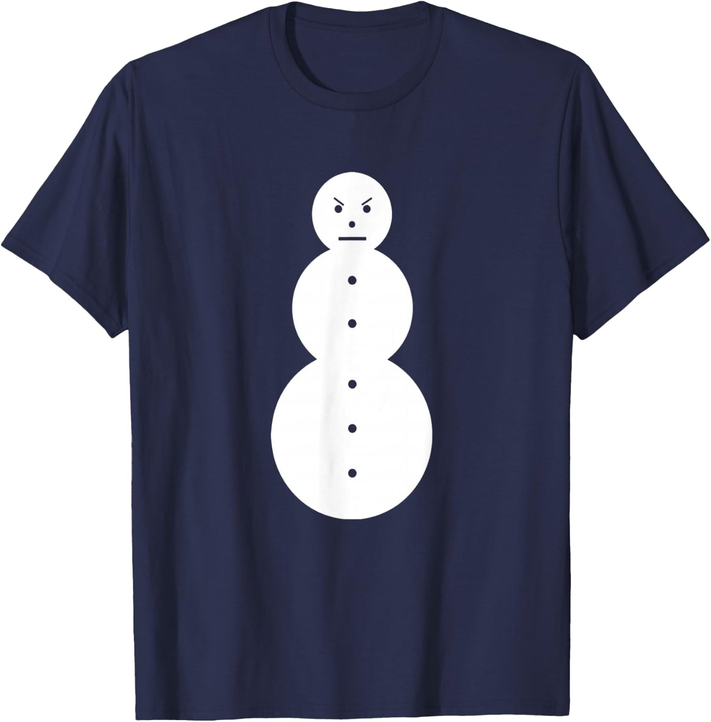 Funny Angry Snowman - The Jeezy Snowman T-Shirt - T-Shirt | Navy