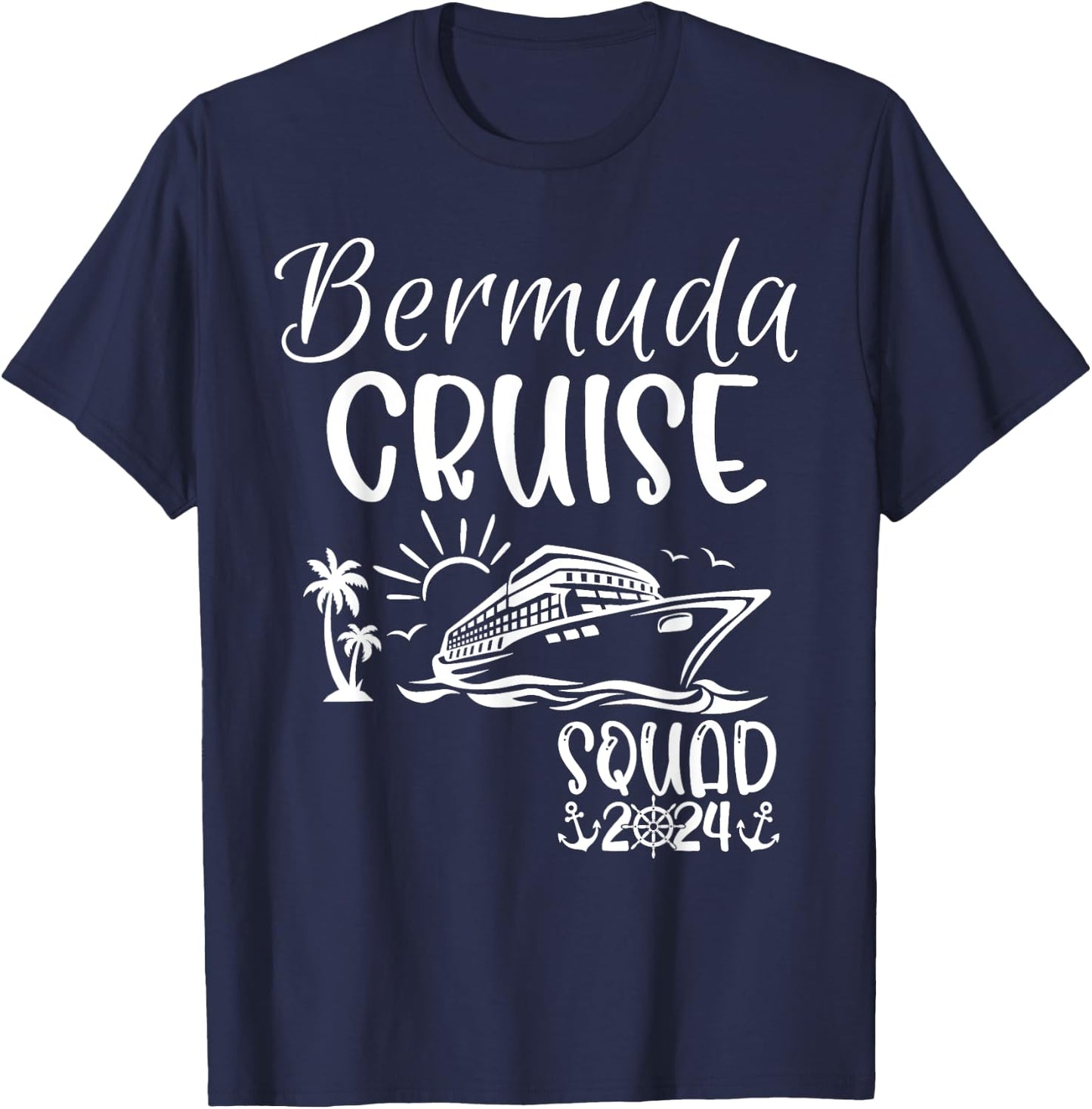 Bermuda Cruise Squad 2024 Bermuda Holiday Family Matching T-Shirt - T-Shirt | Navy