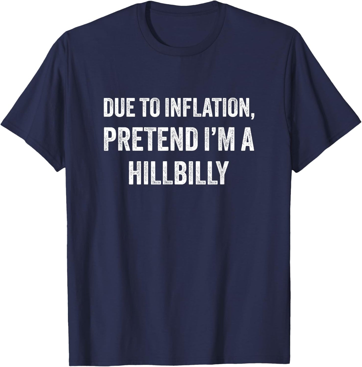 Hillbilly Halloween Costume T-Shirt - T-Shirt | Navy