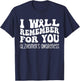 I Will Remember For You Alzheimer's Awareness Purple T-Shirt - T-Shirt | Navy