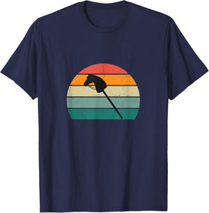 Hobby Horse | Stick Horse | Hobbyhorse Riding | Horses T-Shirt - T-Shirt | Navy