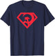 Super communist red child sun heroic hammer sickle black T-Shirt - T-Shirt | Navy