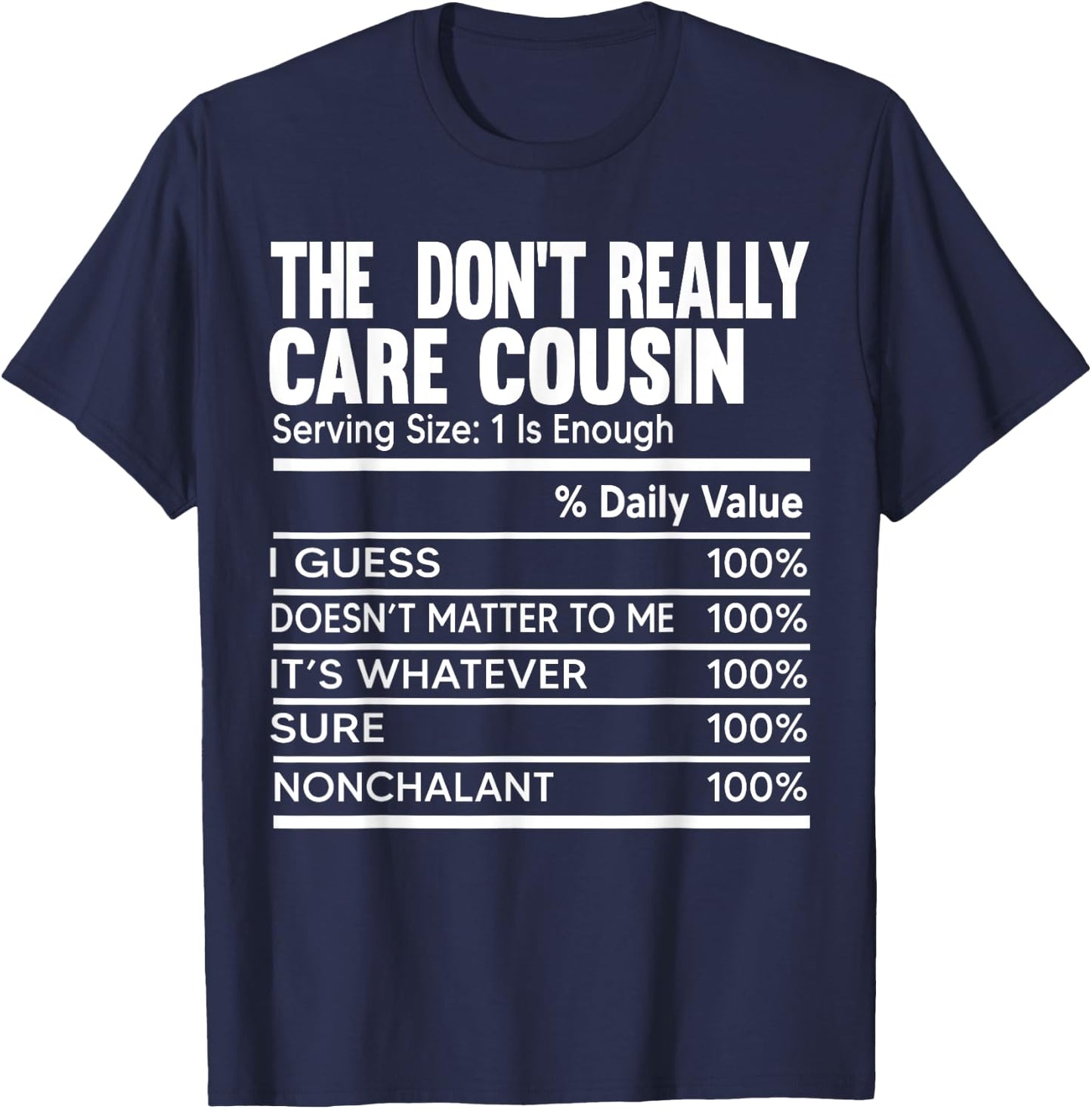 Member Of The Crazy Cousin Crew Matching Family Funny Facts T-Shirt - T-Shirt | Navy