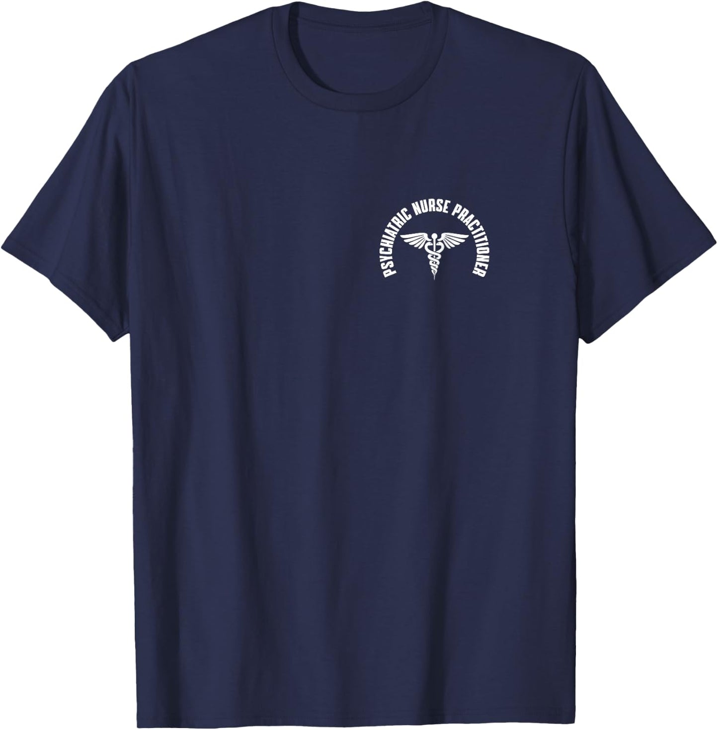 Psychiatric Nurse Practitioner Pocket Apparel PMHNP T-Shirt - T-Shirt | Navy