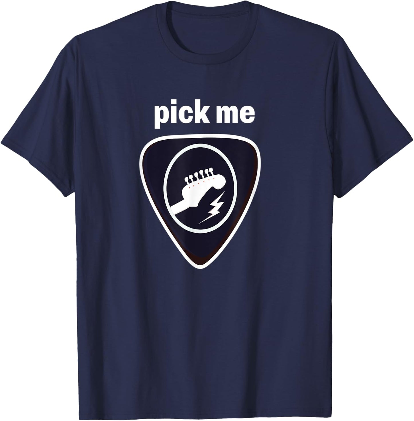 Pick me funny Gift present for guitar student teacher T-Shirt - T-Shirt | Navy