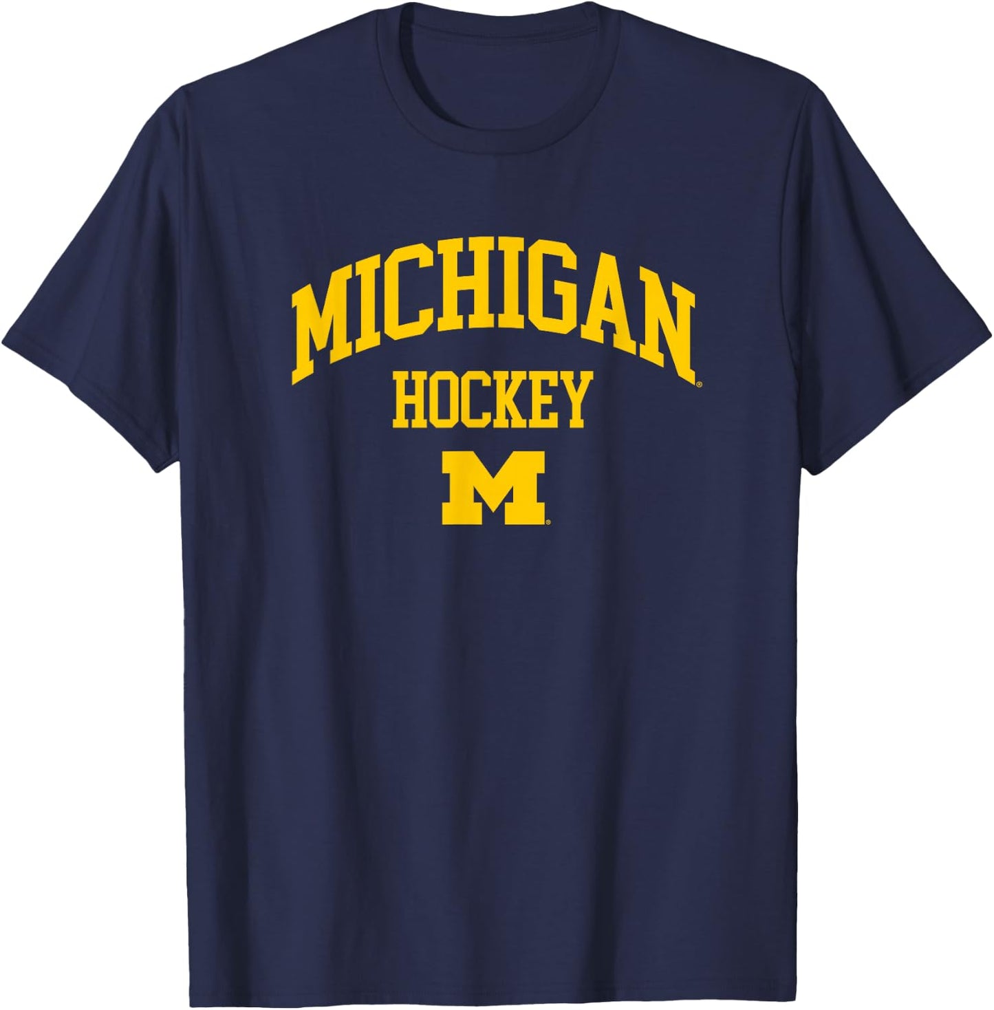 University of Michigan Wolverines U of M Hockey T-Shirt - T-Shirt | Navy
