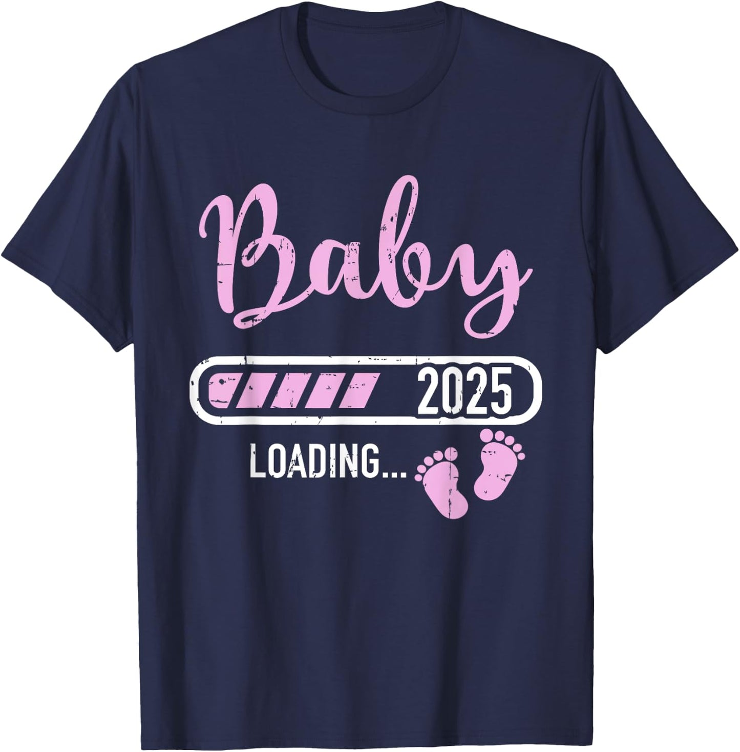 Baby loading 2025 for pregnancy announcement T-Shirt - T-Shirt | Navy