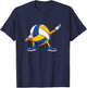 Volleyball Dab Dancing Dabbing Volleyball Lovers T-Shirt - T-Shirt | Navy
