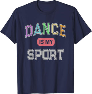 DANCE IS MY SPORT Straight Outta Dancing Class Ballet Dancer T-Shirt - T-Shirt | Navy