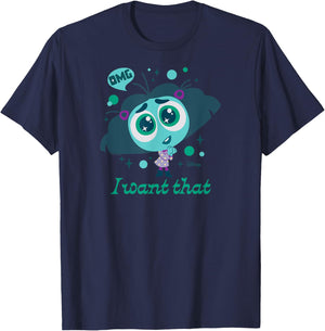 Inside Out 2 - Envy Character OMG I Want That T-Shirt - T-Shirt | Navy