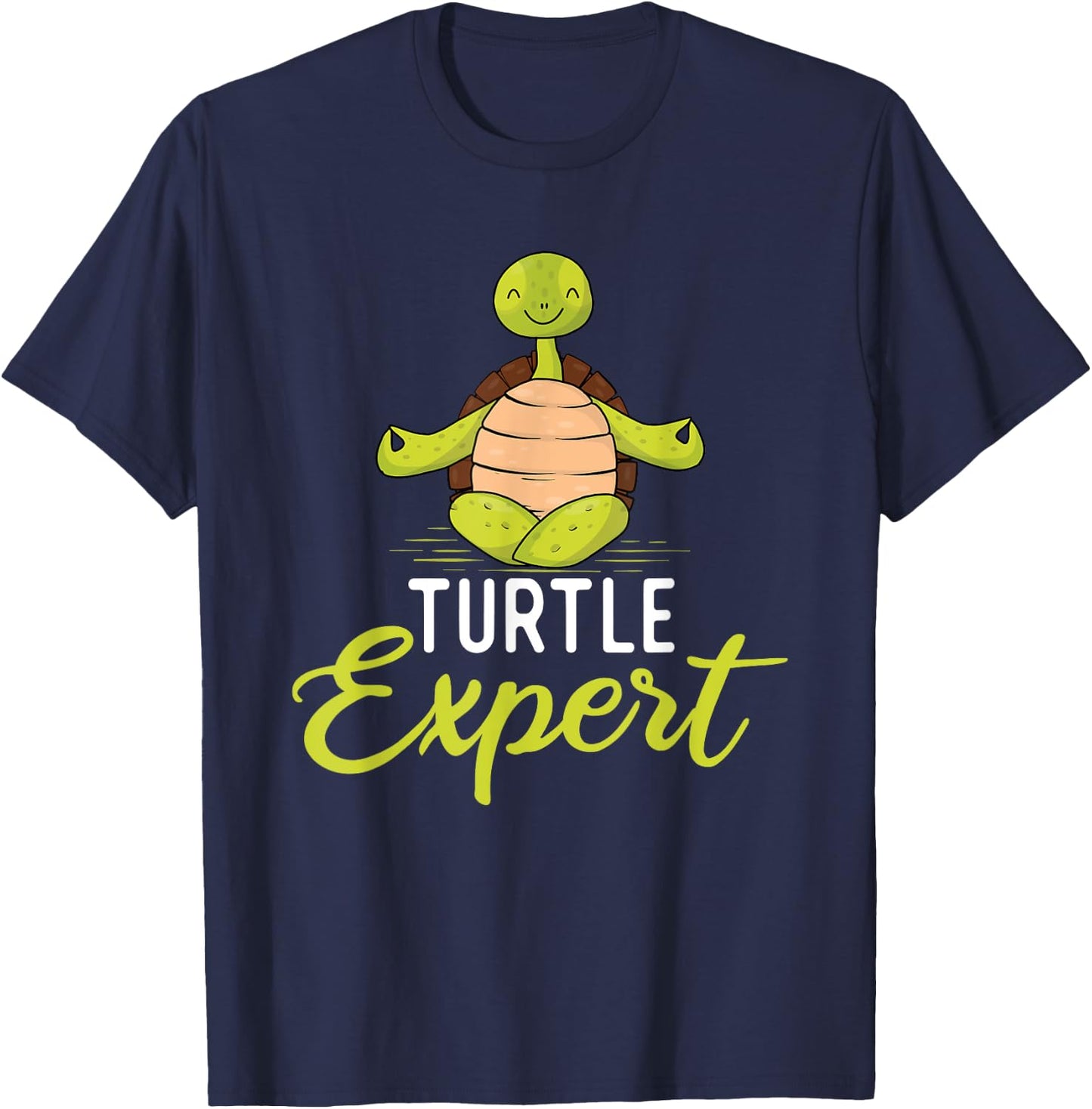 Turtle Expert - Cute Tortoise Beach Sea Turtle Lover Beach Men Women Girls Kids T-Shirt - T-Shirt | Navy