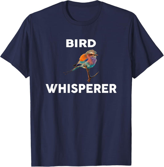 BIRD Whisperer Novelty BIRDS T-Shirt - T-Shirt | Navy