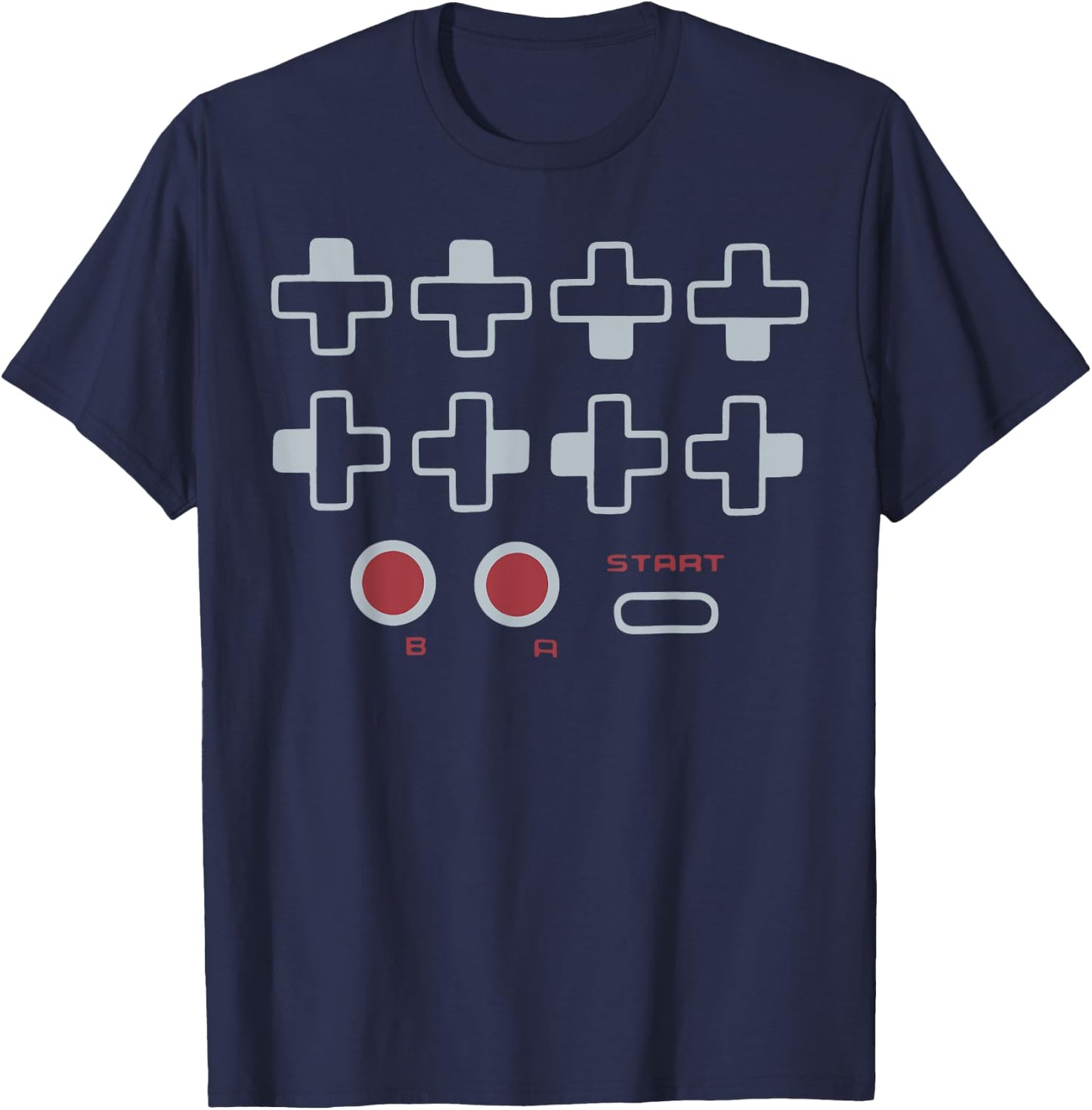 Cheat Code Contra Password Retro Game Gamer Gaming T-Shirt - T-Shirt | Navy