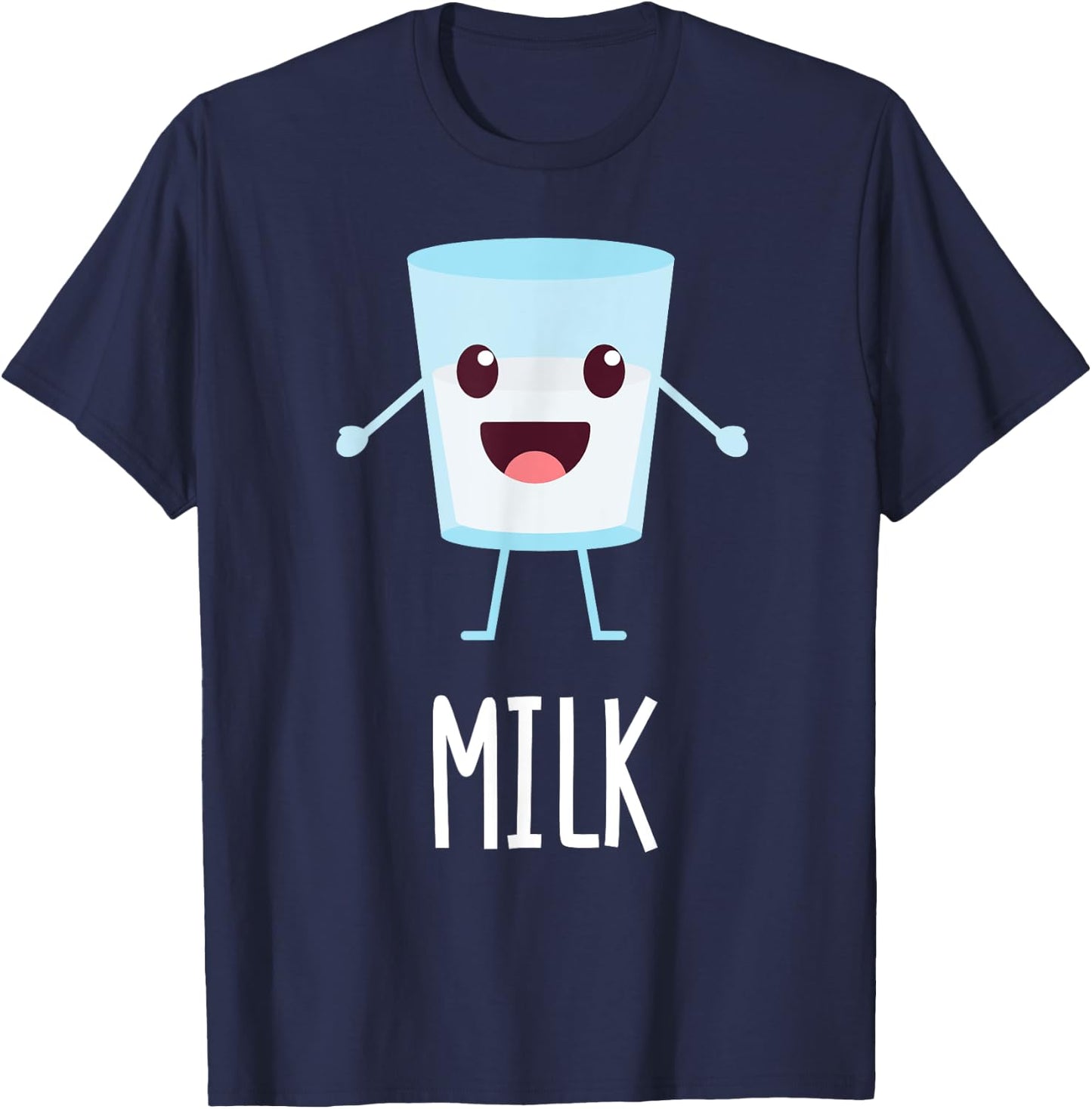 Milk & Cookies Matching Couple Halloween Best Friends T-Shirt - T-Shirt | Navy