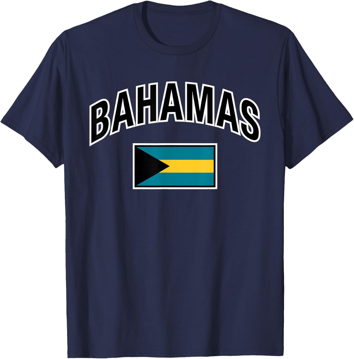 Bahamas Flag Proud Bahamian T-Shirt - T-Shirt | Navy