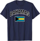 Bahamas Flag Proud Bahamian T-Shirt - T-Shirt | Navy