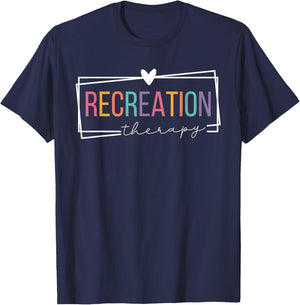 Recreation Therapy Recreational Therapist Retro Women Men T-Shirt - T-Shirt | Navy