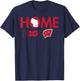 Wisconsin Badgers Big 10 Home Black Officially Licensed T-Shirt - T-Shirt | Navy
