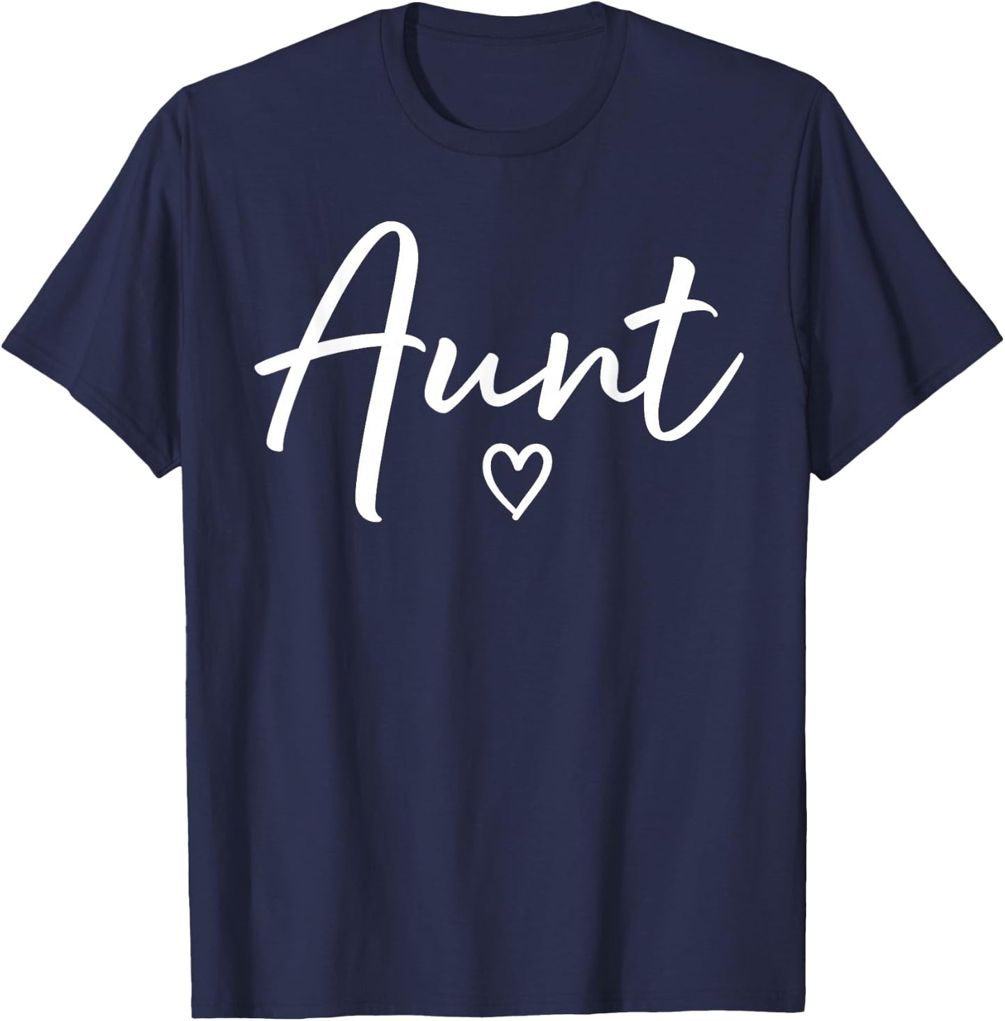 Aunt Gifts Heart Mother's Day Aunt T-Shirt - T-Shirt | Navy