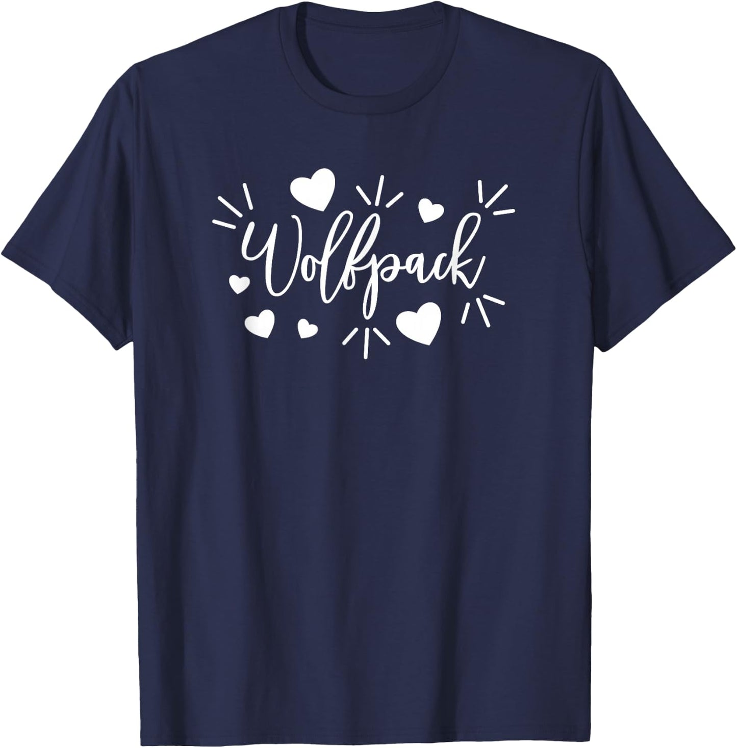 AS Wolfpack sports team mascot T-Shirt - T-Shirt | Navy