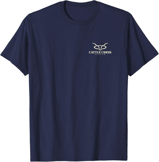 Cattle Creek Roping Western Graphic T-Shirt - T-Shirt | Navy