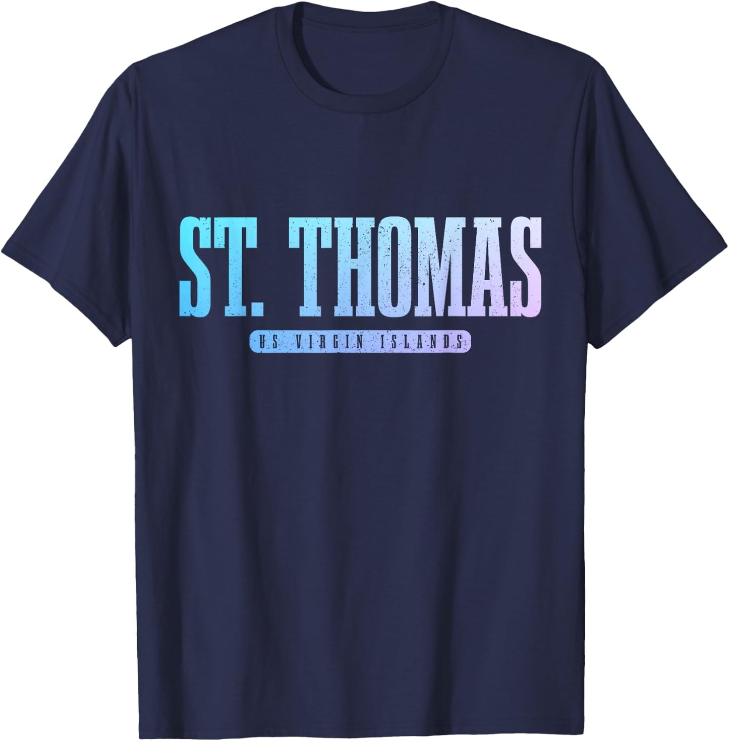 St. Thomas US Virgin Islands Pride Vacation USVI Vintage T-Shirt - T-Shirt | Navy