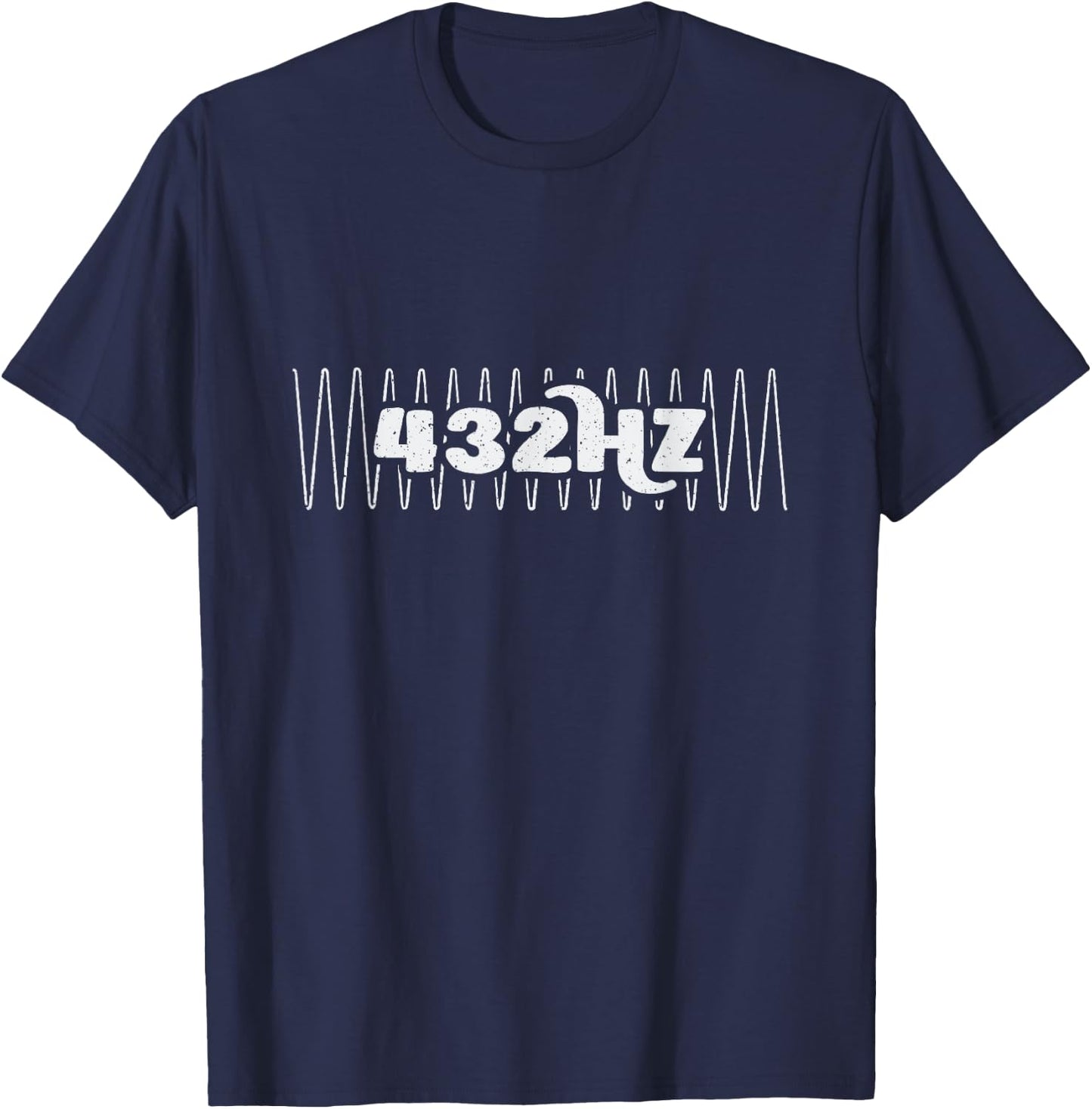 432 Hz Sacred Frequency Hertz Pi, Spiritual Tune With Nature T-Shirt - T-Shirt | Navy