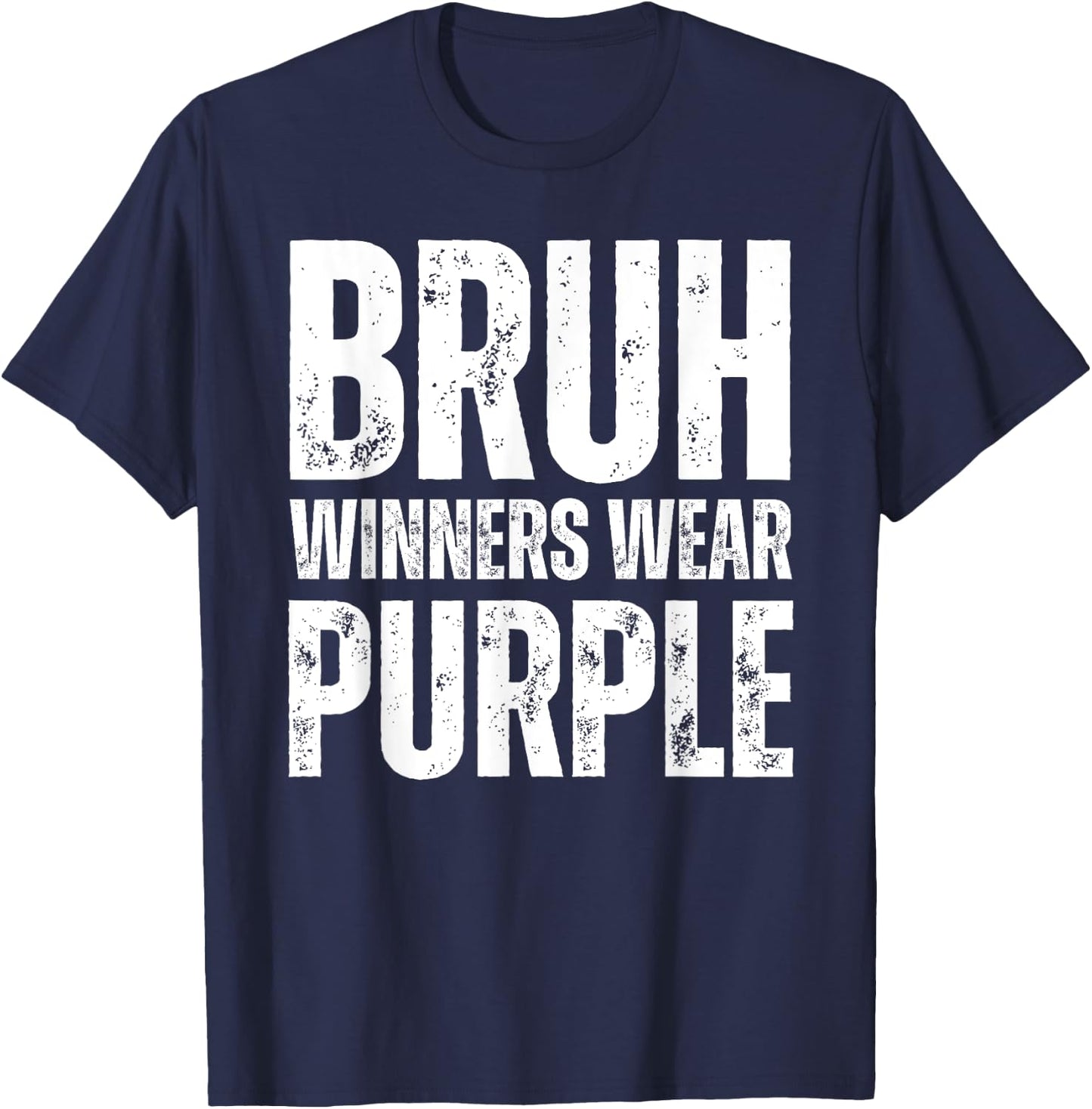 Winners Wear Purple Team Spirit Week Game Color Sports Day T-Shirt - T-Shirt | Navy