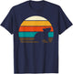 Retro Rat Rodents Vintage Sunset Graphic T-Shirt - T-Shirt | Navy