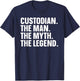 Custodian Art Janitor School Custodian Appreciation T-Shirt - T-Shirt | Navy