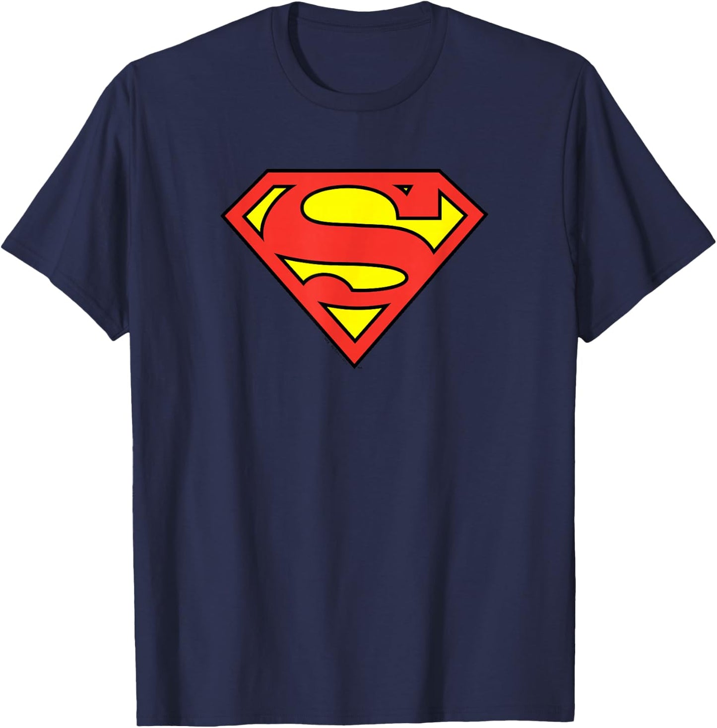 Superman Classic Logo Shield T-Shirt - T-Shirt | Navy