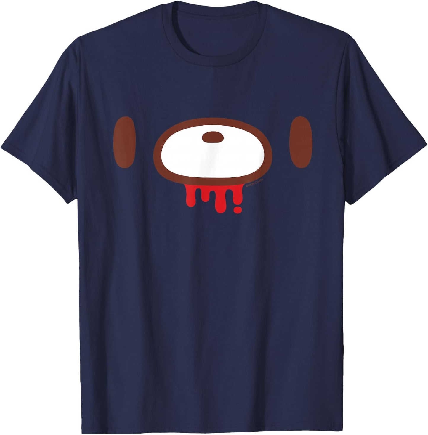 Gloomy Bear The Naughty Grizzly Face Print Anime Manga T-Shirt - T-Shirt | Navy