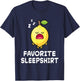 Lemon Lemons Nap Sleeping Sleep Pajama Nightgown T-Shirt - T-Shirt | Navy