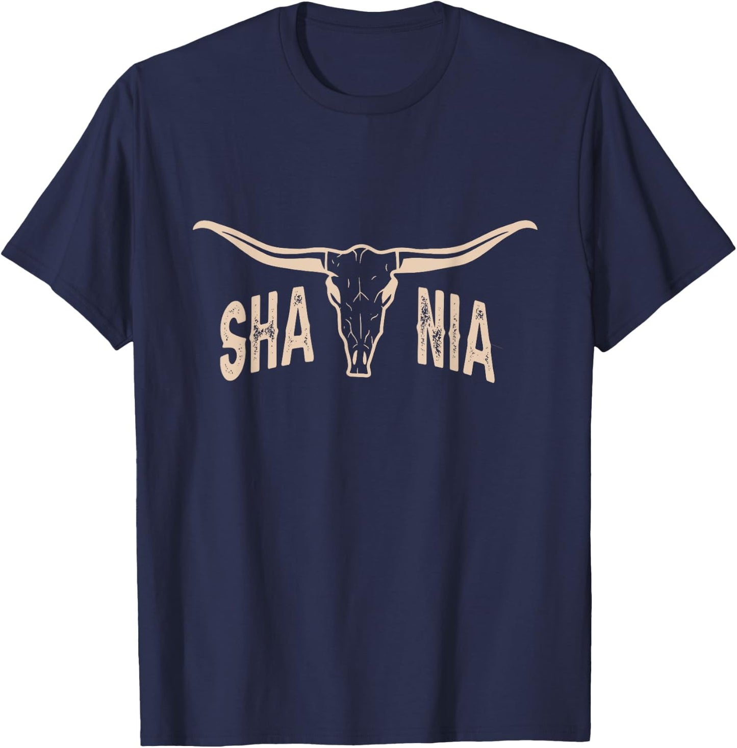 Retro Shania First Name Girl Personalized 80s Vintage Outfit T-Shirt - T-Shirt | Navy