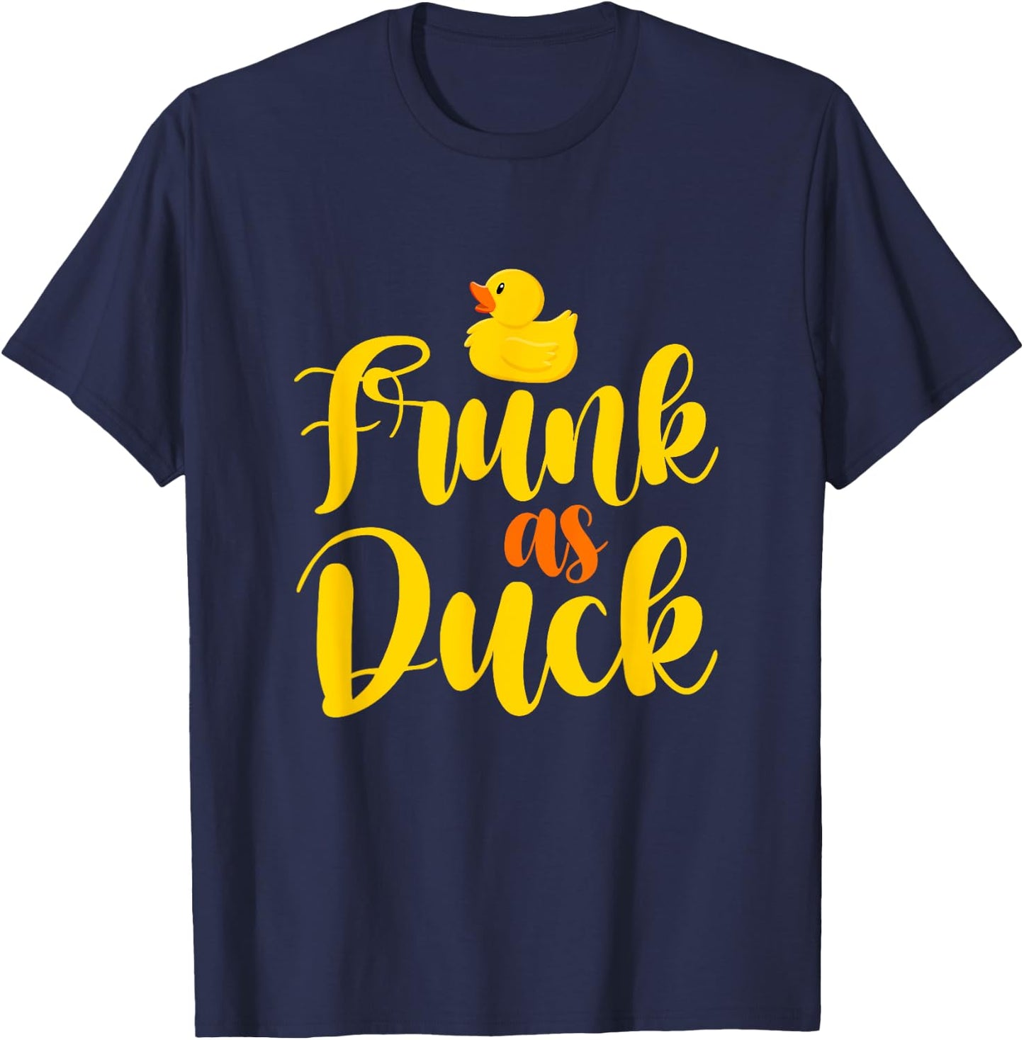 Drunk Frunk As Duck Drinking Memes T-Shirt - T-Shirt | Navy