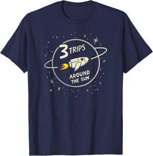 3rd Birthday Children's Room Theme T-Shirt - T-Shirt | Navy