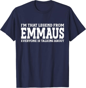 Emmaus Hometown PA Pennsylvania Home Roots Funny City Emmaus T-Shirt - T-Shirt | Navy