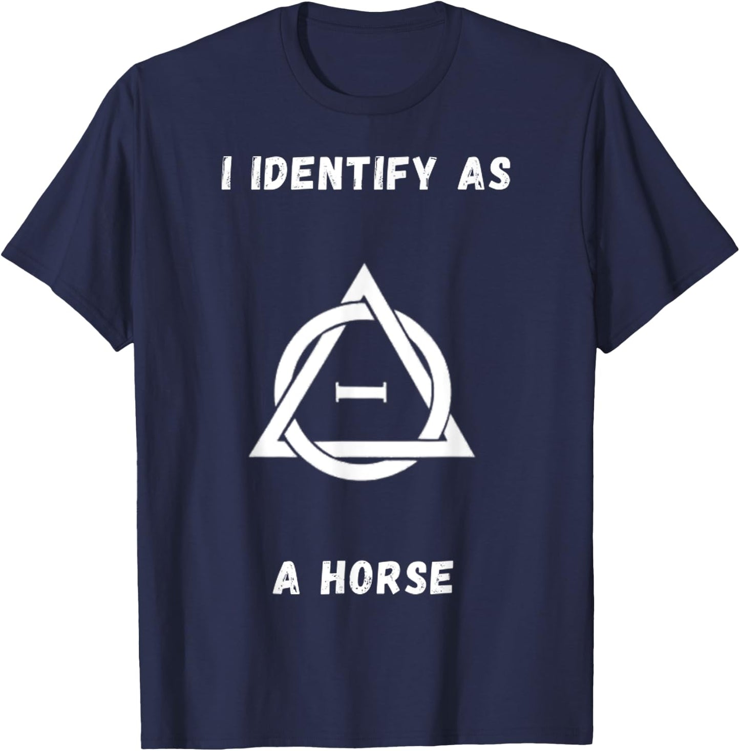 Therianthropy Symbol Identify As A Horse! Therian T-Shirt - T-Shirt | Navy